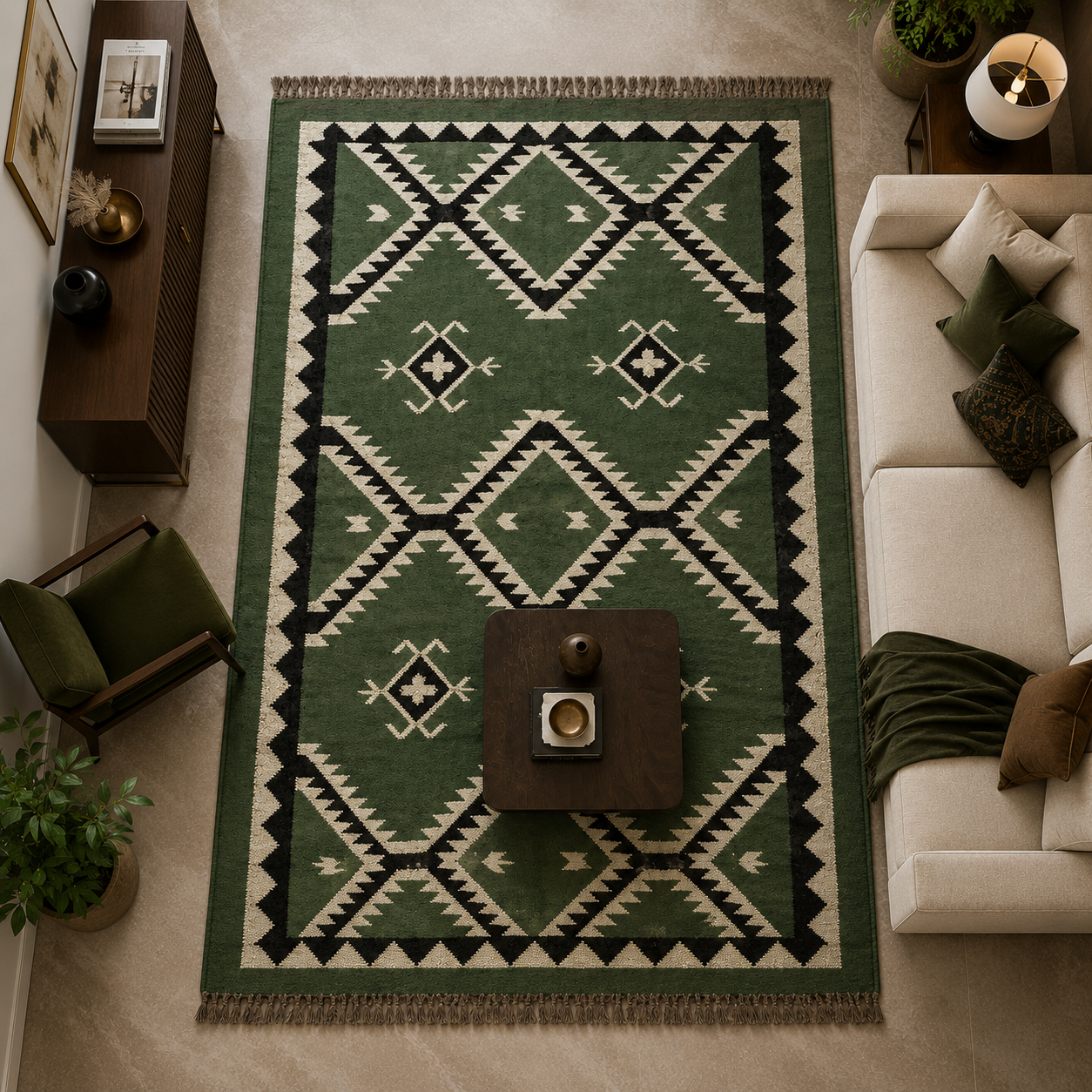 Hand-Knotted Wool Kilims
