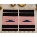Midnight Blush Velvet Table Mat Set (Pair of 2)