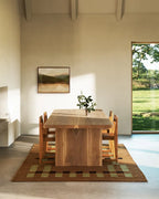 Earth Tone Wool Area Rug