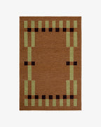 Earth Tone Wool Area Rug