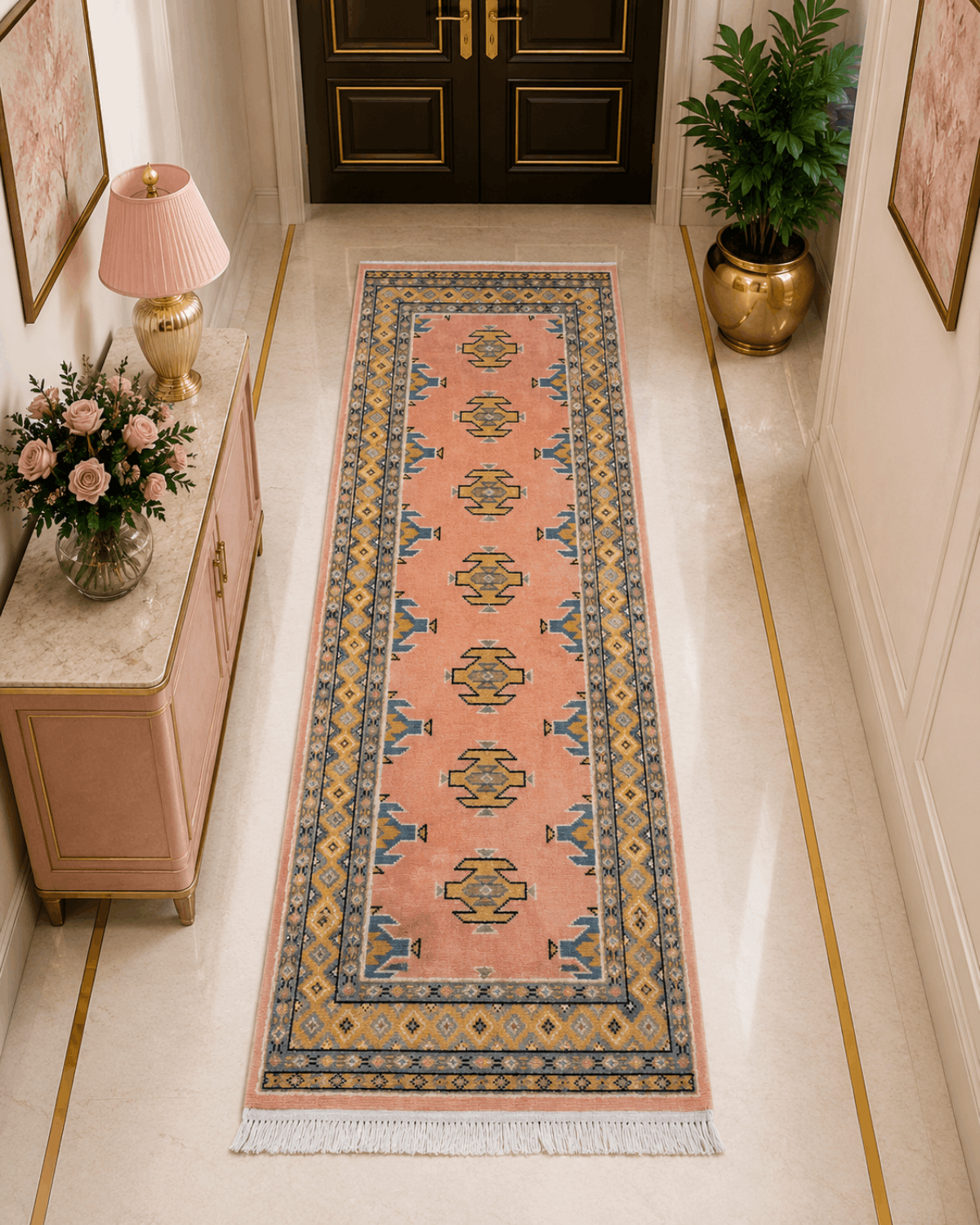Blush Pink Carpet Runner