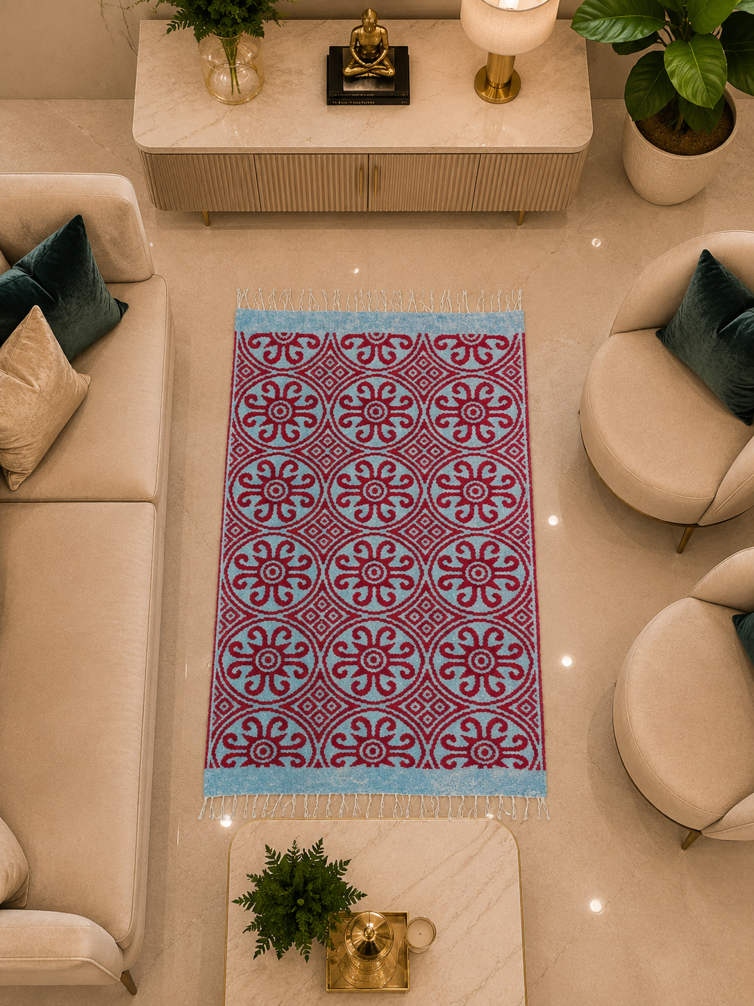 Modern Jacquard Area Rug