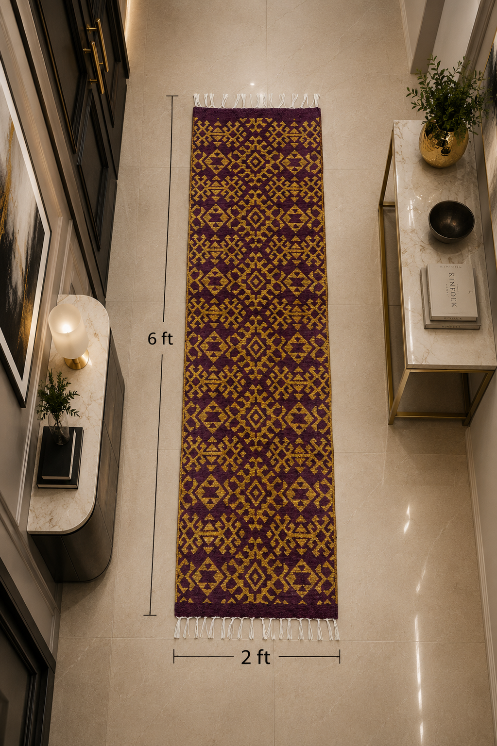 Luxury Jacquard Hallway Runner