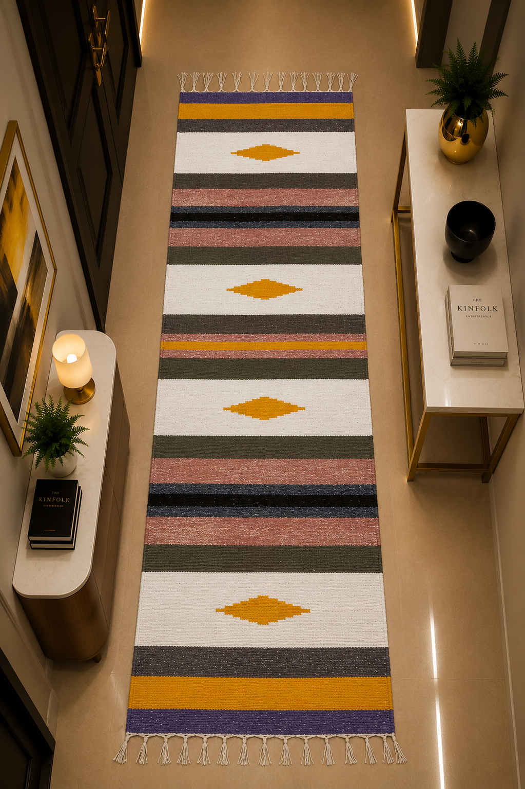 Soft Velvet Runner Mat for Entryway & Kitchen