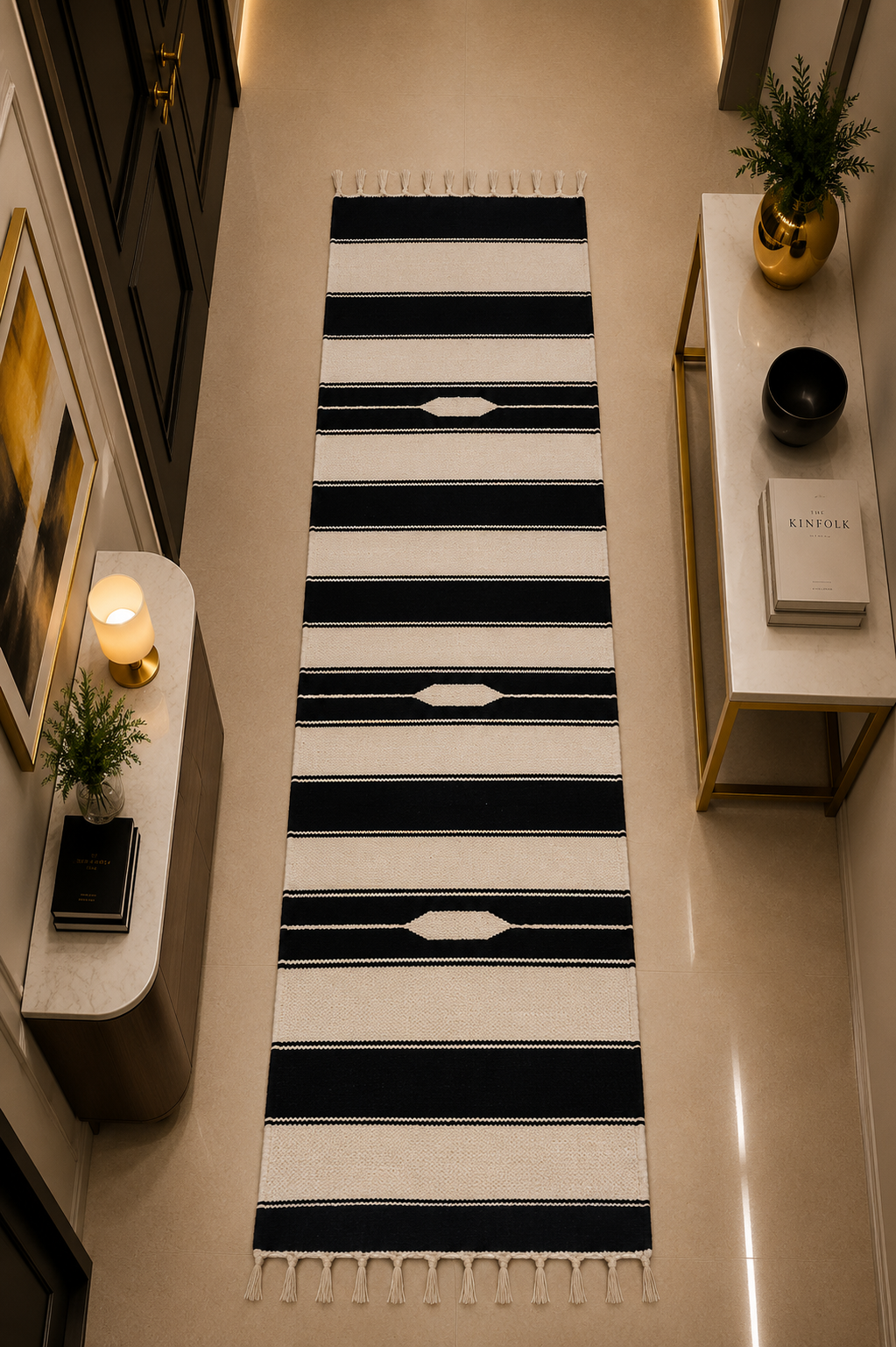 Soft Velvet Hallway Runner Rug 2×6 FT – Luxury Floor Carpet