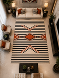 Modern Tribal Handmade Wool Area Rug