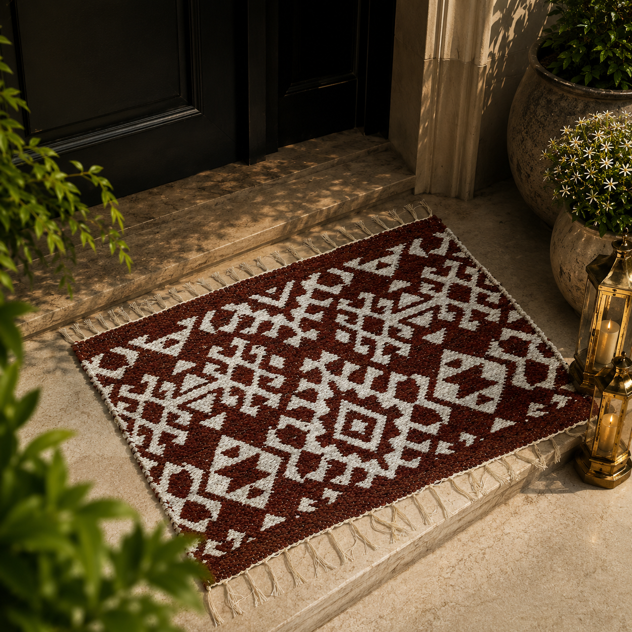 Premium Velvet Floor Mat – Elegant Home Entrance Rug