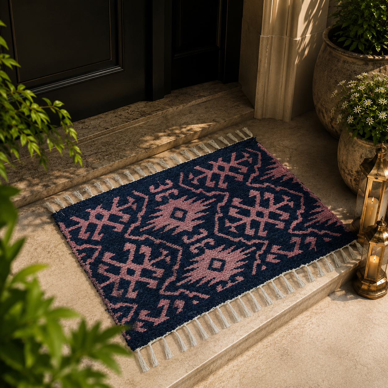 Premium Velvet Floor Mat – Elegant Home Entrance Rug