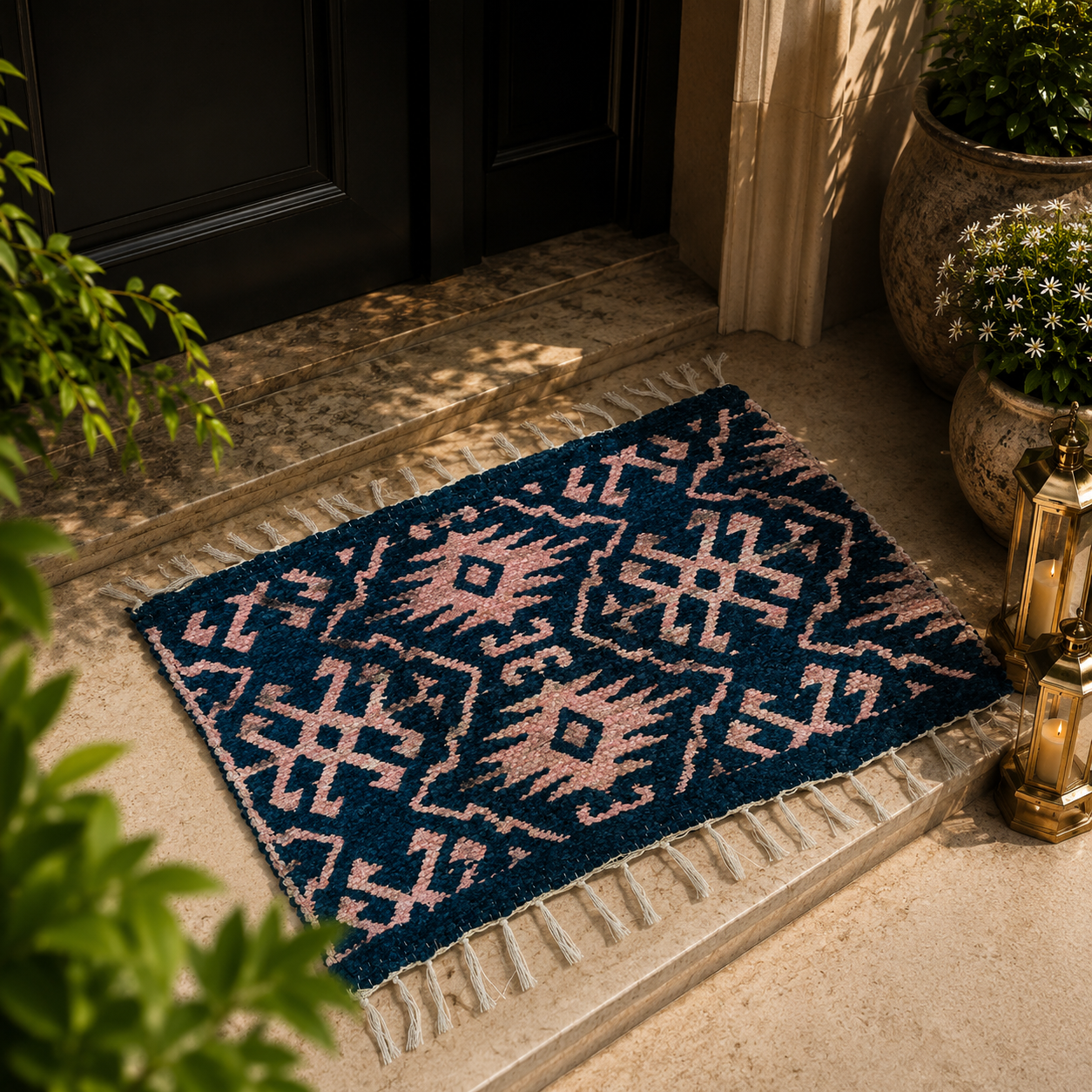 Premium Velvet Floor Mat – Elegant Home Entrance Rug