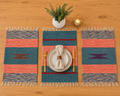 Coral Tide Velvet Table Mats – Set of 3 | Luxury Dining Placemats