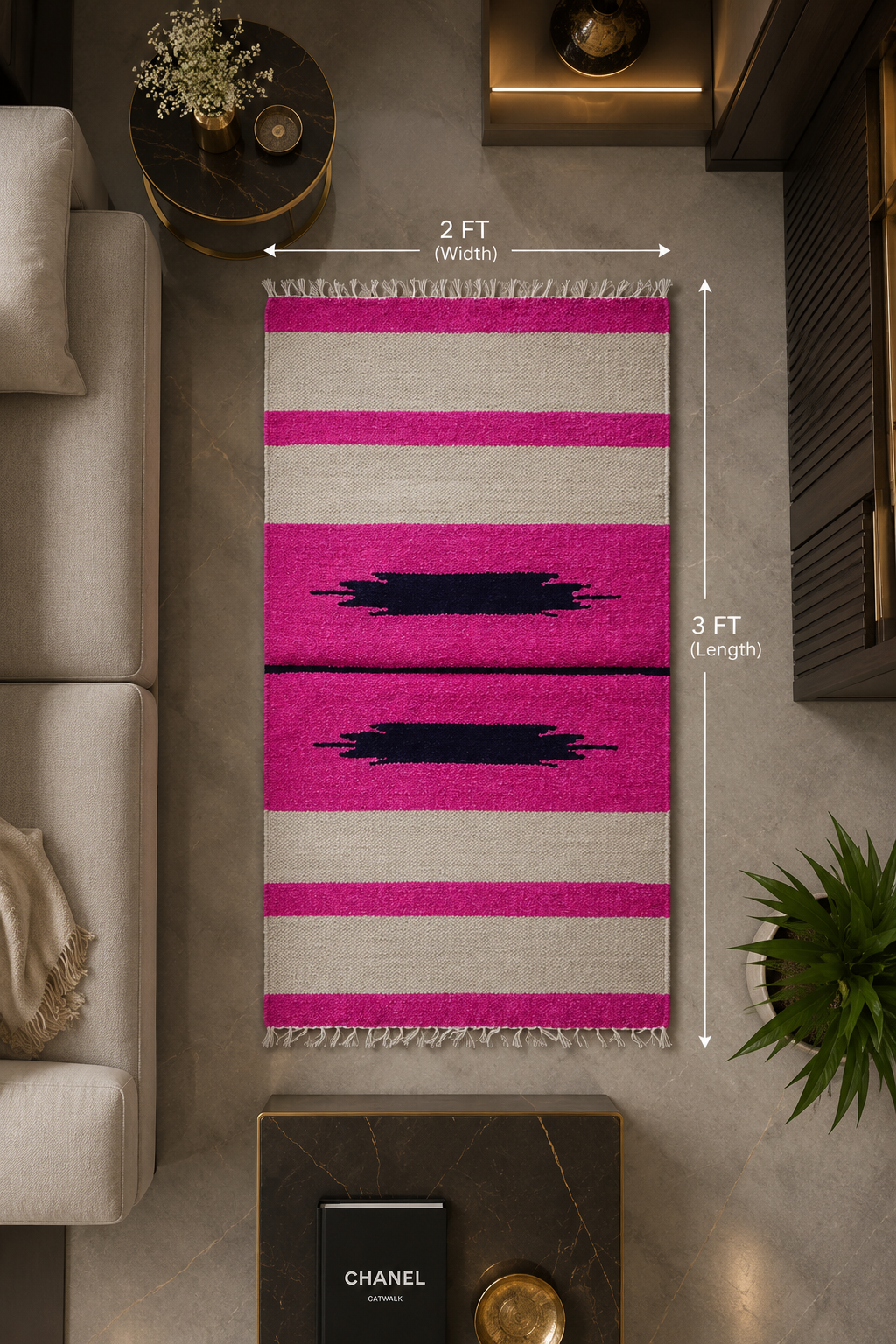 Luxury Handmade Velvet Area Rug