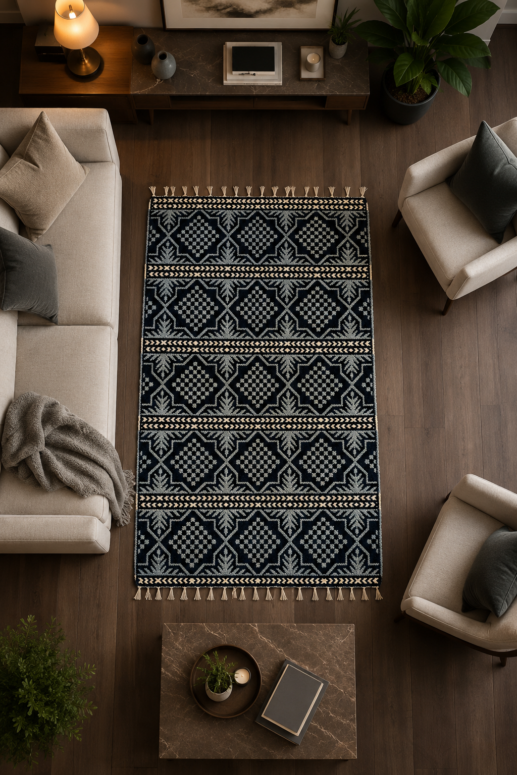 Premium Jacquard Area Rug – Soft Luxury Rug