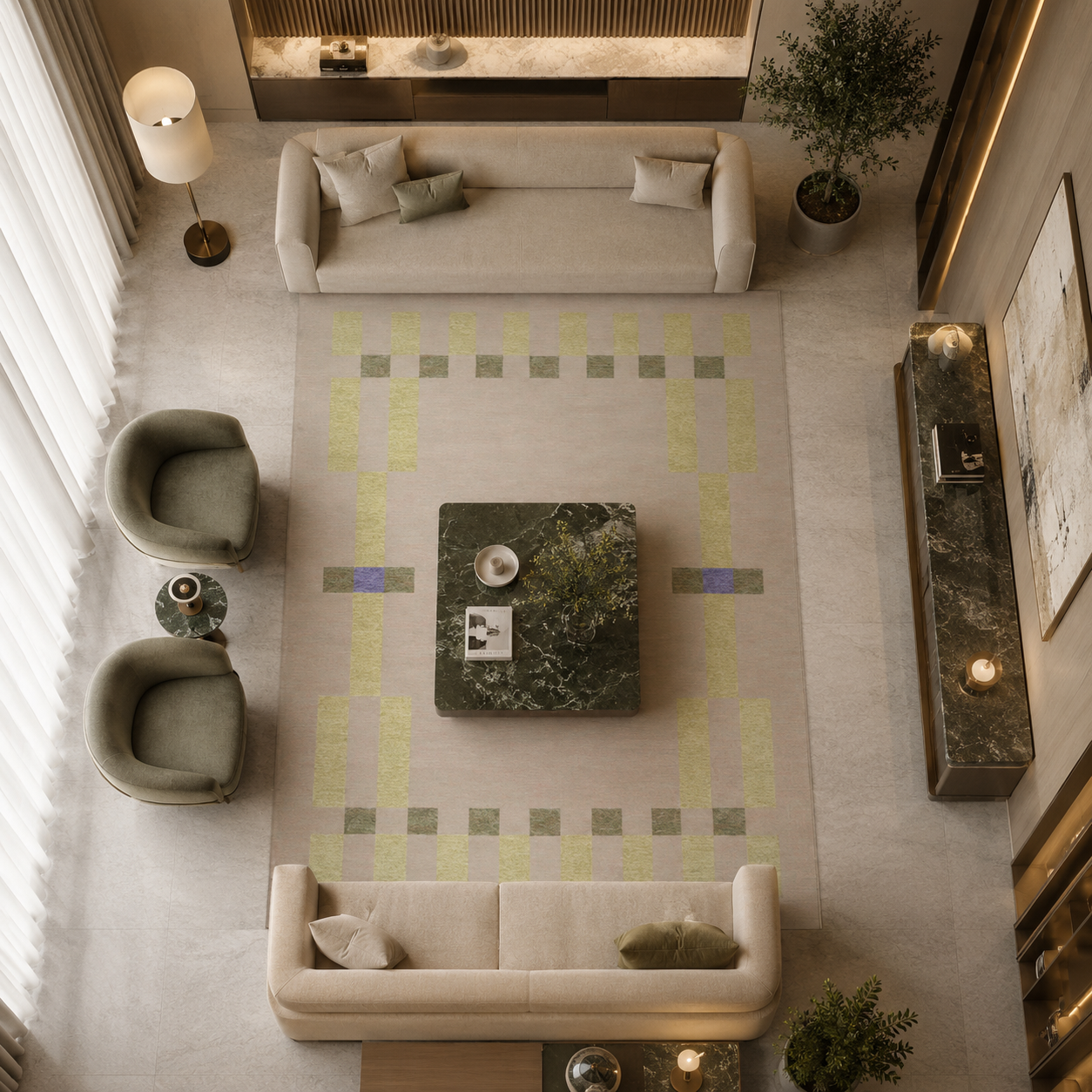Olive Mist Area Rug