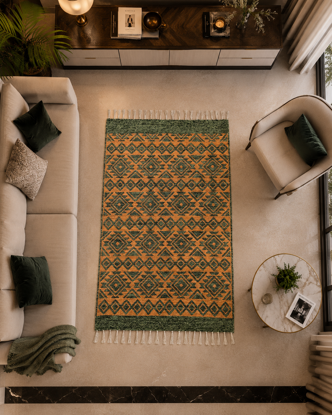 Jacquard Velvet Rug 2.5x4 Feet
