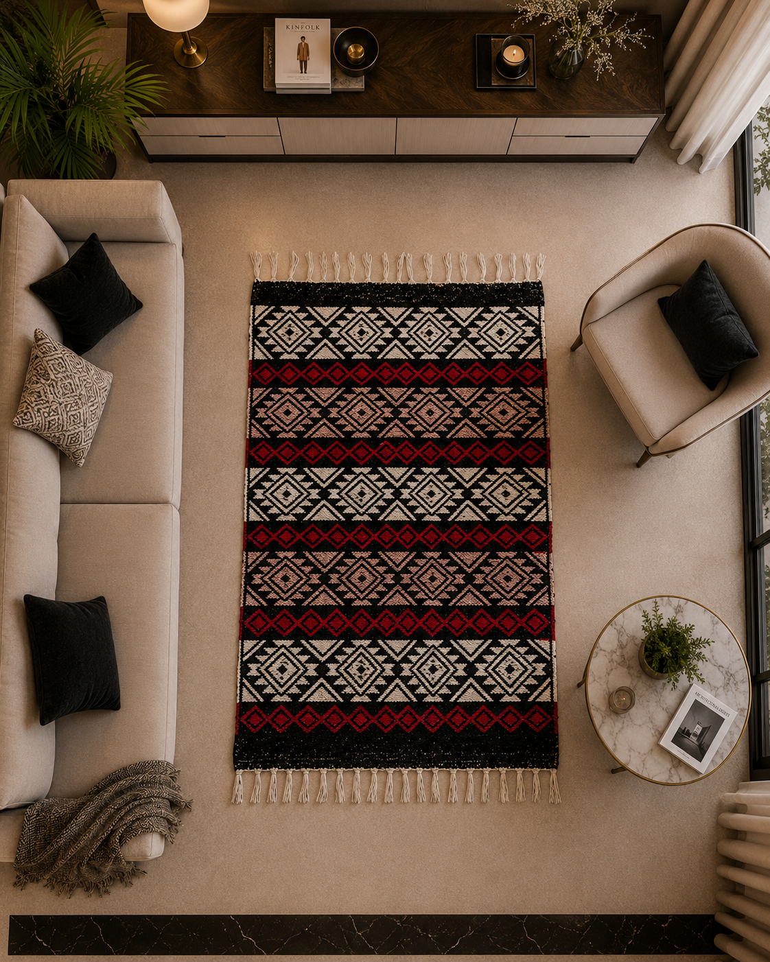 Jacquard Velvet Rug 2.5x4 Feet