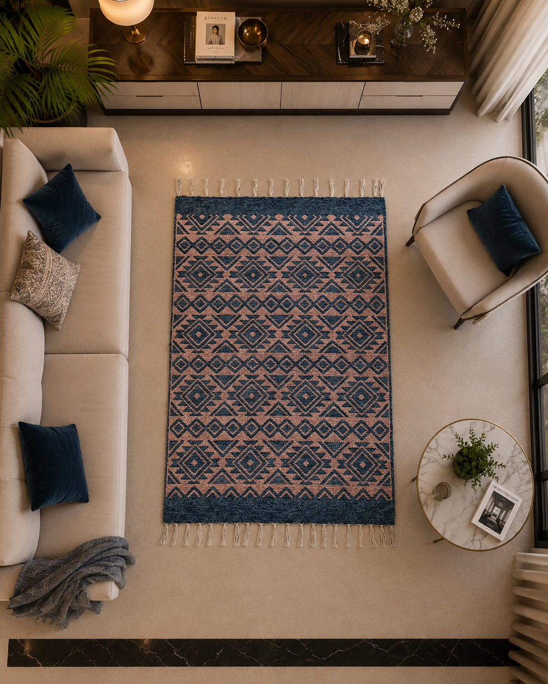 Jacquard Velvet Rug 2.5x4 Feet