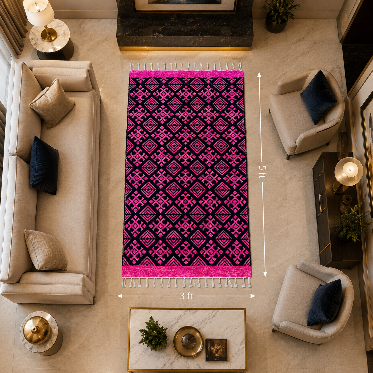 Royal Jacquard Velvet Rug