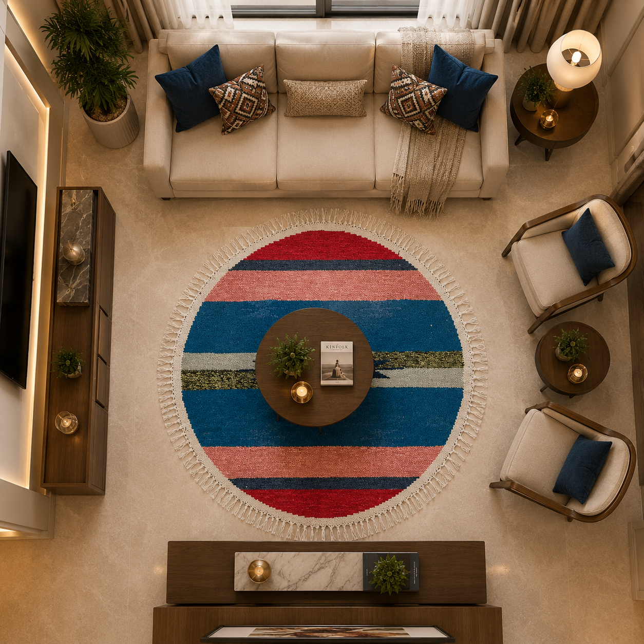 Signature Round Area Rug