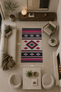 Premium Velvet Floor Rug – Artisan Geometric Pattern
