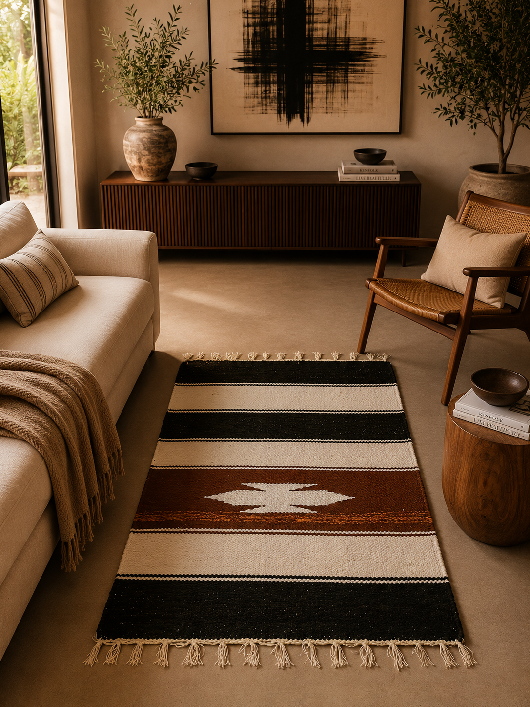 Soft Velvet Mini Area Rug