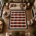 Handmade Chevron Wool Rug